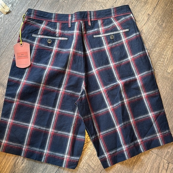 Tommy Bahama Windowpane Linen/Cotton Bkend Shorts Men’s size 32 New With Tags - Picture 5 of 6